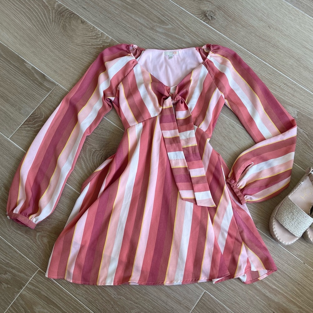 Pink Striped Dress